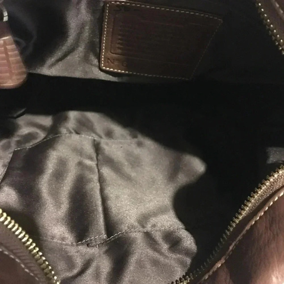 Coach Brown Leather Hobo with Gold Hardware - Picture 3 of 8